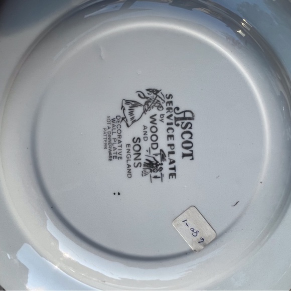 Vintage WOOD & SONS “ASCOT Village”, Set Of 4 wall Plates England - Picture 5 of 13